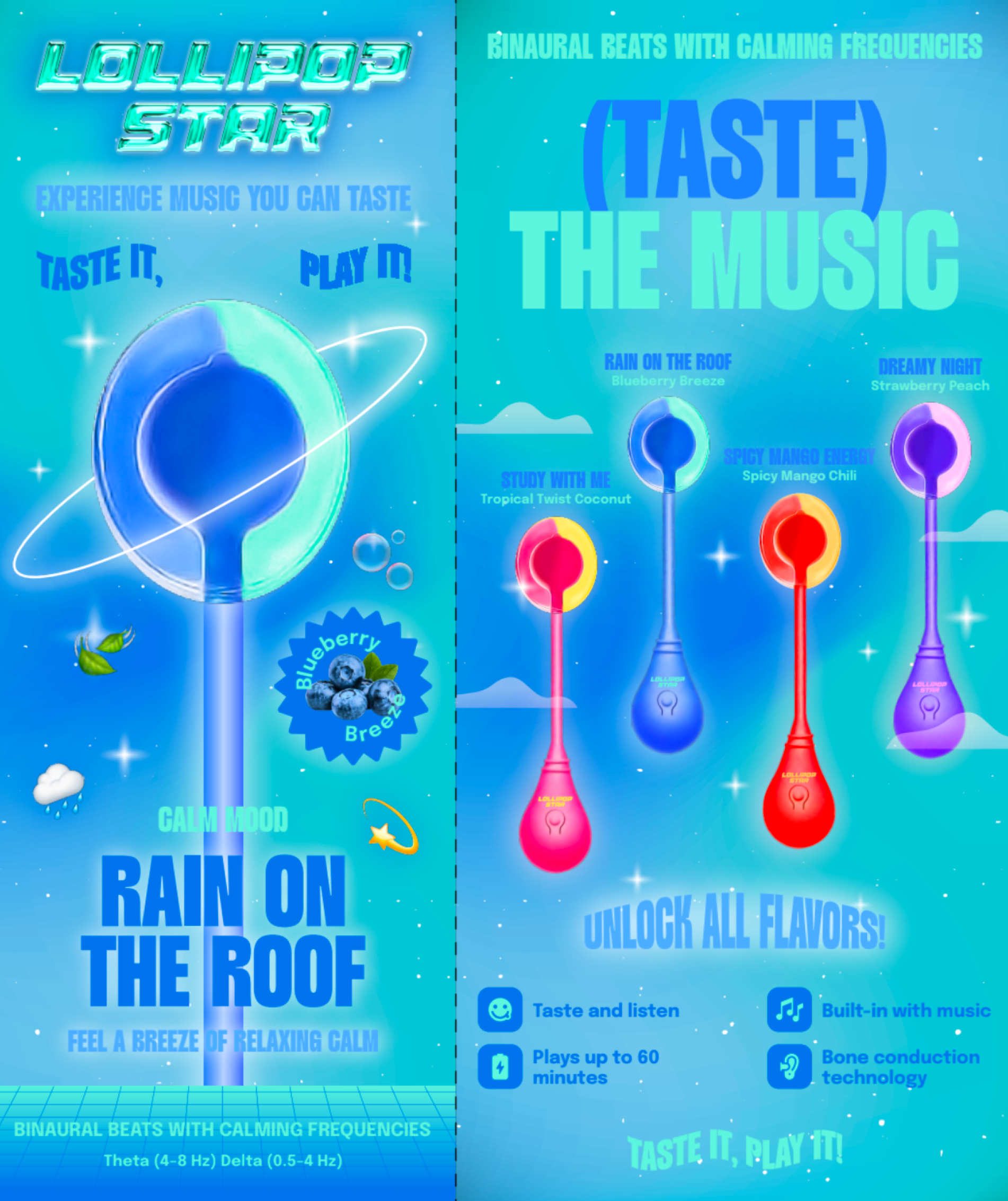 Lollipopstar Rain On The Roof Flavor Music Lollipop Packaging Exhibition