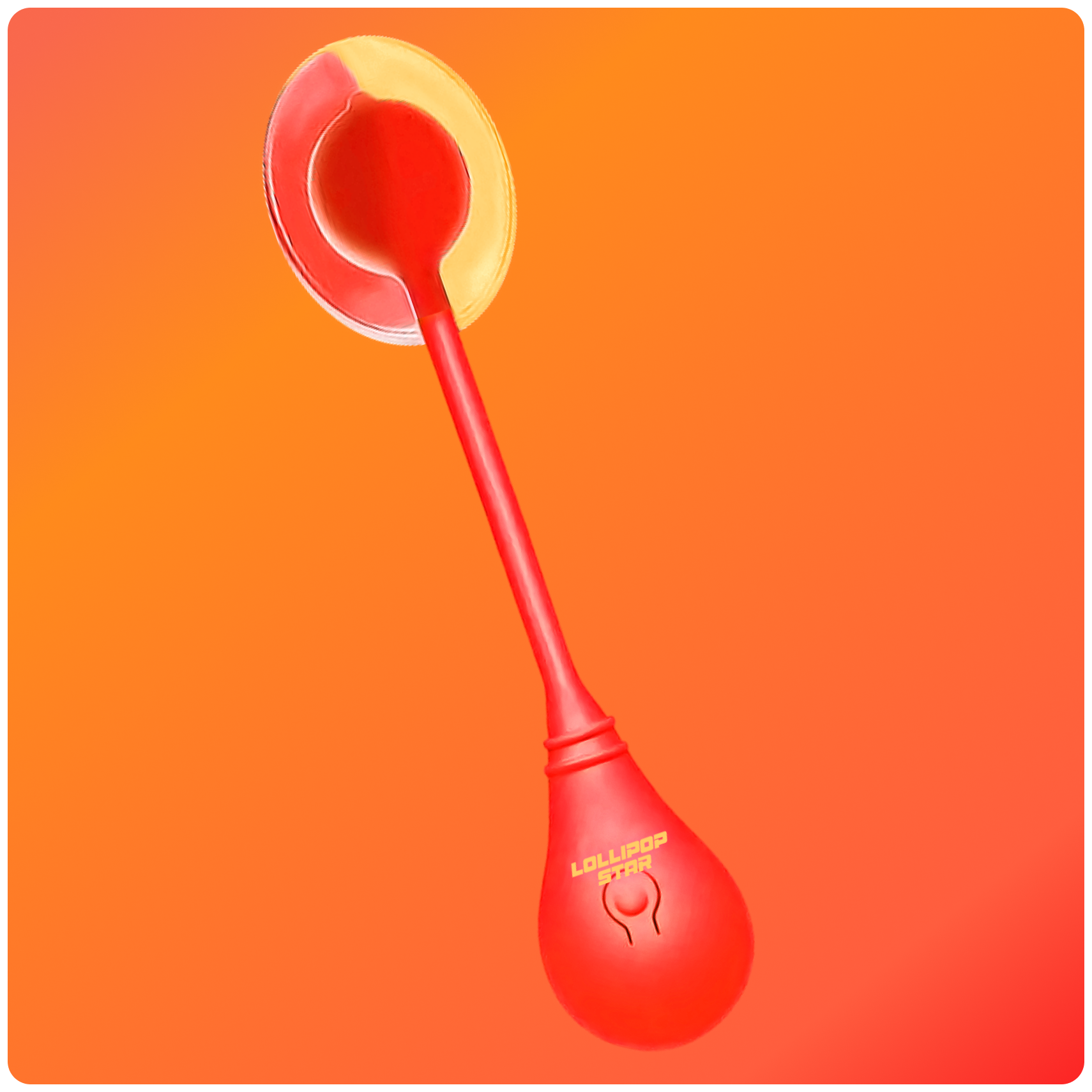 Lollipopstar "Spicy Mango Energy" Flavor Music Lollipop: Product Display