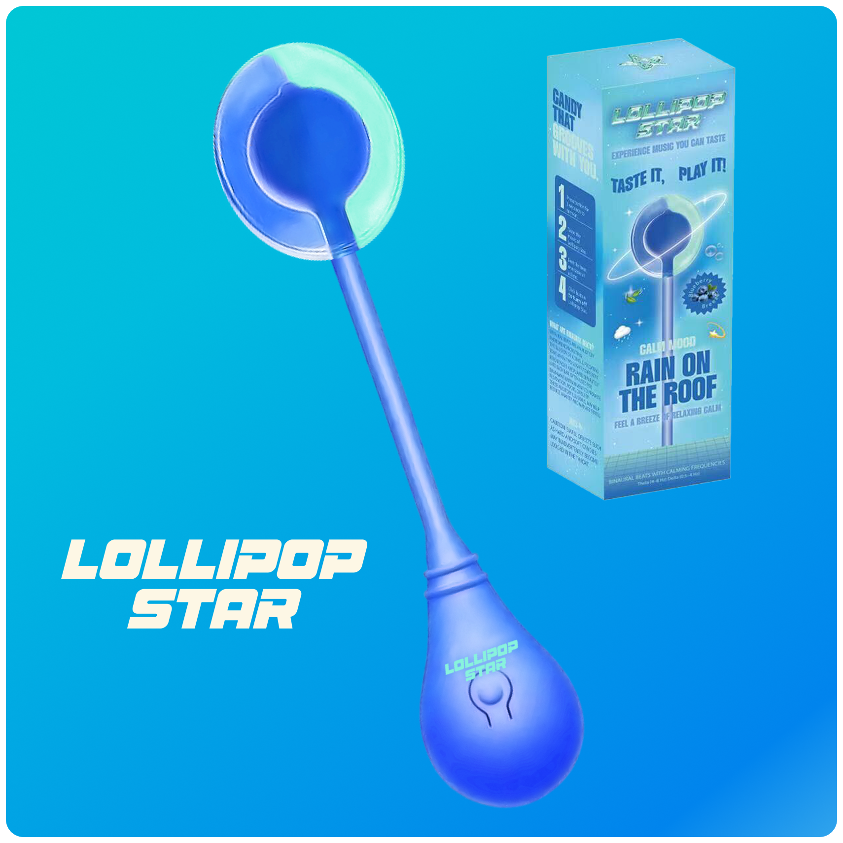 Lollipopstar Rain On The Roof Flavor Music Lollipop